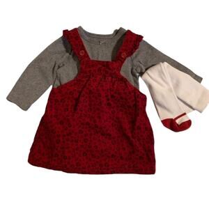 Carter's VGUC Corduroy Pinafore Set. 3-6 Months